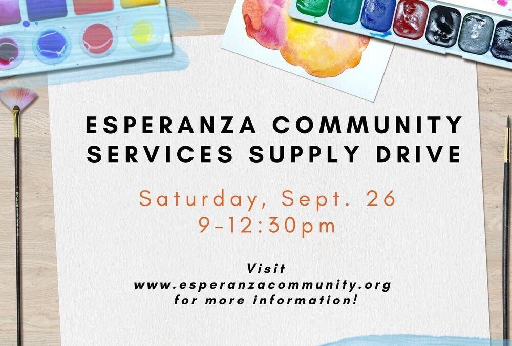 Supply Drive at Esperanza – September 26