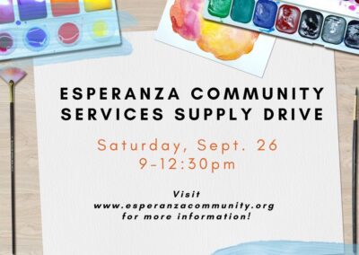 Supply Drive at Esperanza – September 26