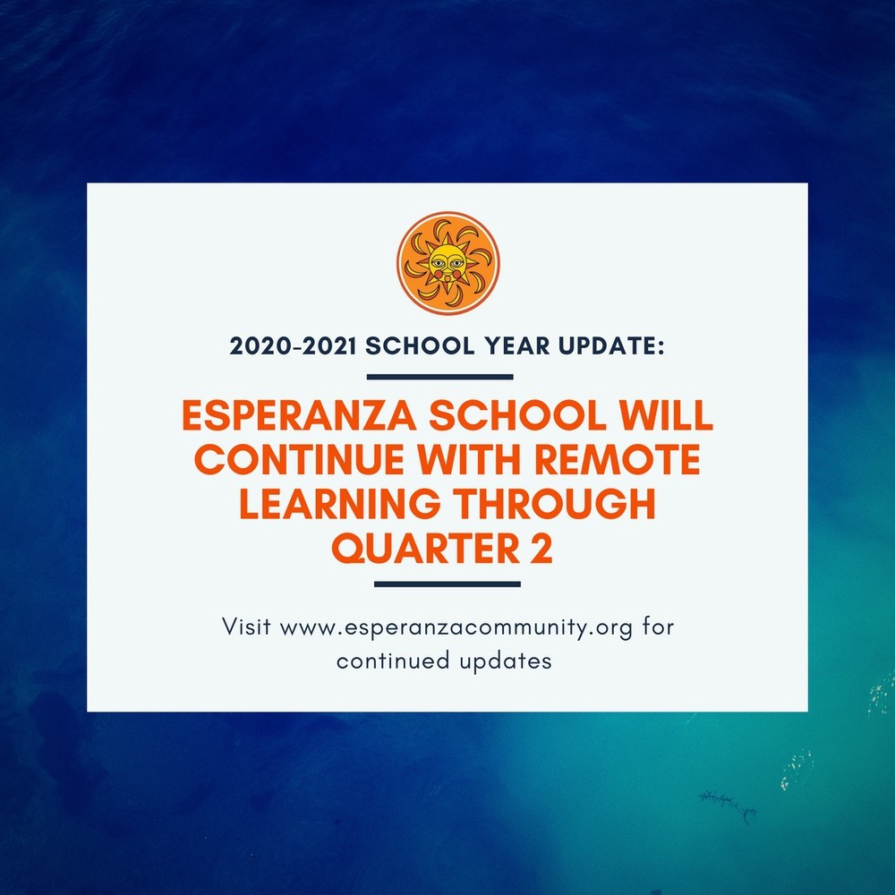Esperanza School Continues With Remote Learning Through Winter Break