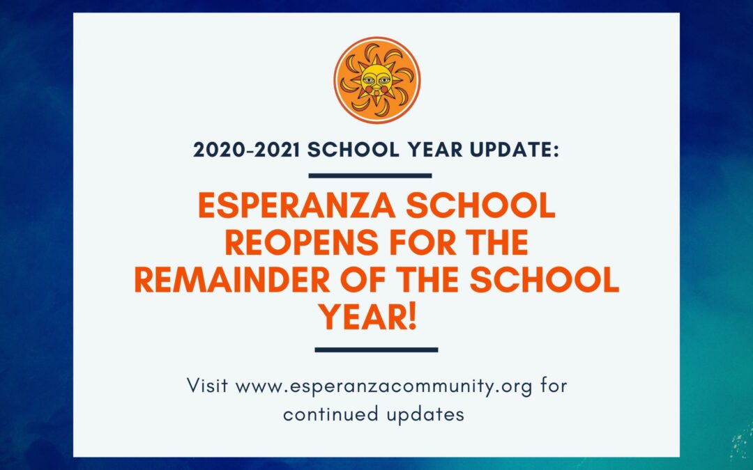 Esperanza School Returns to In-Person Learning After One Year of Remote Learning