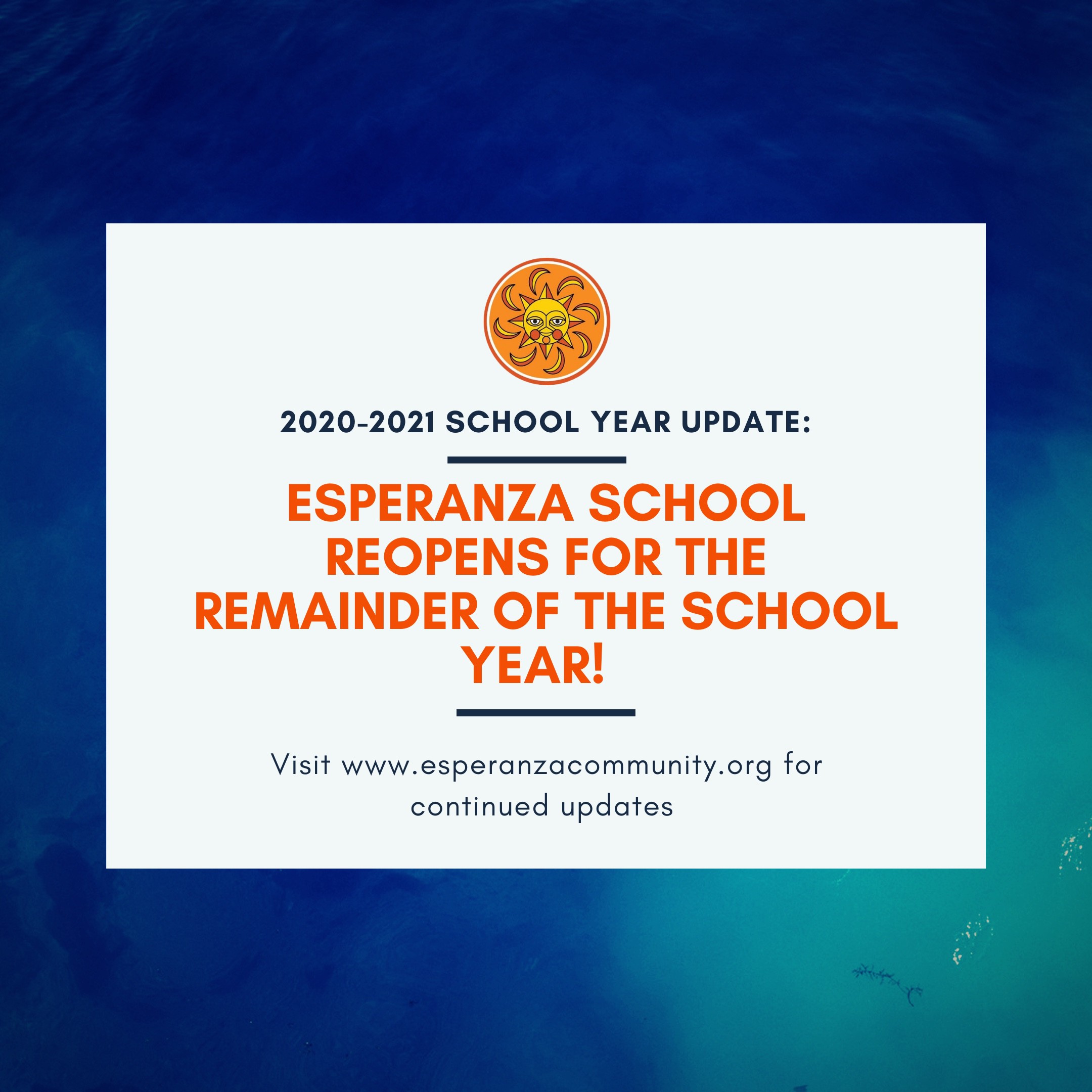 Esperanza School Returns to In-Person Learning After One Year of Remote Learning