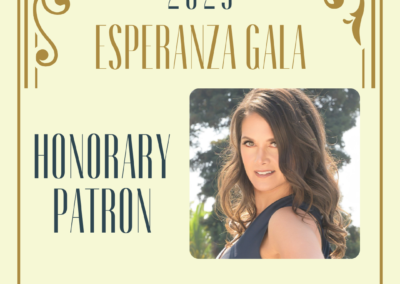 Introducing the 2025 Esperanza Gala Honorary Patron Nicolette St. Angel