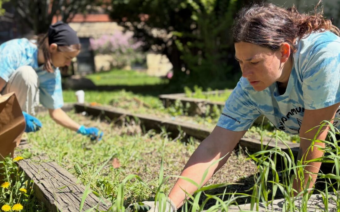 Thank you: Volunteers and Staff Clean up for Founders Day